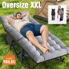 Slsy Oversized XXL Folding Camping Cot for Adults with Pad, Padded Portable Sleeping Cots, Camp Bed with Carry Bag for Outdoor Travel, Beach, Hiking view 2