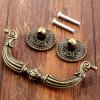 Southst Knob Vintage Furniture Handle Wood Wine Box Cupboard Drawer Knob Handles Pulls Furniture Hardware 125x45mm European Style view 1