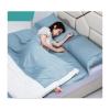 RUZGAR Sleeping Bag Liner Large Small Sized Travel Sheet 300 Thread Count Long Staple Cotton Ultra Lightweight Sleep Liner Single Double Travel Bed Sheet (Color : Blue, Size : 120x210cm-47x82) view 1