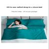 RUZGAR Sleeping Bag Liner Large Small Sized Travel Sheet 300 Thread Count Long Staple Cotton Ultra Lightweight Sleep Liner Single Double Travel Bed Sheet (Color : Blue, Size : 120x210cm-47x82) view 4