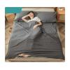 RUZGAR Sleeping Bag Liner 100% Cotton Adult Sleep Sack and Travel Sheets Comfortable Lightweight Single Double Camping Sleeping Bag Liners Camping Sheets (Color : Gray B, Size : 160x210cm-63x82)