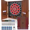 Electronic Dart Board LED Electric Digital Scoreboard Dart Boards for Adults with MDF Cabinet, 355 Variations - 12 Soft Tip Darts & 100 Replacement Tips view 1