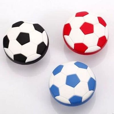 Southst Dresser Drawer Knob Pull Handle Football Soccer Black Blue White Red Boys S Cabinet Knob Pull Handle Hardware - (Color: Whiite Black)