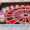 Electronic Dart Board LED Electric Digital Scoreboard Dart Boards for Adults with MDF Cabinet, 355 Variations - 12 Soft Tip Darts & 100 Replacement Tips view 4