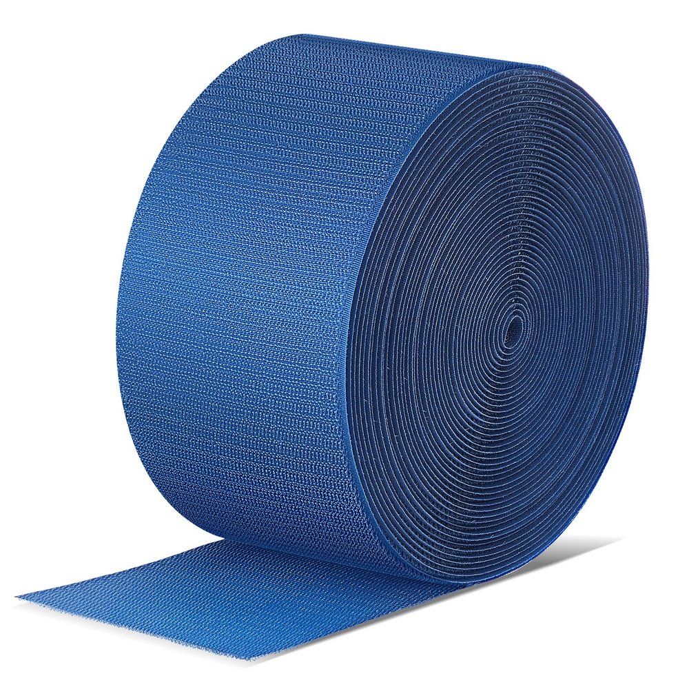 Shappy Gymnastics Mat Hook Fastener Gymnastics Cheer Mats Tape Strip for Tumbling 4" Wide Carpet Repair Nylon Hook for Carpet Bonded Foam Seams Cheer Gym Floors Cheerleading Supplies(Royal Blue)