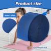 Shappy Gymnastics Mat Hook Fastener Gymnastics Cheer Mats Tape Strip for Tumbling 4" Wide Carpet Repair Nylon Hook for Carpet Bonded Foam Seams Cheer Gym Floors Cheerleading Supplies(Royal Blue) view 3