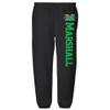 Marshall University Official Collegiate Team Logo Jogger Sweatpants, Black, XX-Large view 1