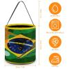 Brazil Football Halloween Trick Or Treat Bags Portable Candy Bucket Tote Bag Handbag for Halloween Party view 2