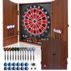 Electronic Dart Board LED Electric Digital Scoreboard Dart Boards for Adults with MDF Cabinet, 355 Variations - 12 Soft Tip Darts & 100 Replacement Tips view 1