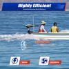 YUNLAIGOTOP Electric Boat Motor, 66LBS 12V Electric Trolling Motor, Portable Outboard Boat Motor with Adjustable, Heavy Duty Electric Boat Motor for Dinghies, Fishing Boats view 3