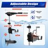 YUNLAIGOTOP Electric Boat Motor, 66LBS 12V Electric Trolling Motor, Portable Outboard Boat Motor with Adjustable, Heavy Duty Electric Boat Motor for Dinghies, Fishing Boats view 4