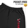 Eastern Washington University Official Collegiate Team Logo Jogger Sweatpants, Black, Medium view 4