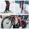 Hylaea Merino Wool Ski Socks - Cold Weather Thermal Knee-High for Snowboarding, Snow, Winter, Hunting, Outdoor Sports - 2 Pairs, Burgundy, Medium view 2