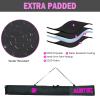 AUMTISC Ski and Boot Bag Combo for Air Travel Flying, Padded Snow Ski Bags Two-Piece, Waterproof Ski Boot Bag Set for Skis Up to 200cm and Boots Up to Size 13 (Extra-Padded, Rose) view 2