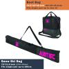 AUMTISC Ski and Boot Bag Combo for Air Travel Flying, Padded Snow Ski Bags Two-Piece, Waterproof Ski Boot Bag Set for Skis Up to 200cm and Boots Up to Size 13 (Extra-Padded, Rose) view 3