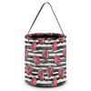 Beautiful Roses Flowers Halloween Trick Or Treat Bags Portable Candy Bucket Tote Bag Handbag for Halloween Party view 1