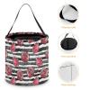 Beautiful Roses Flowers Halloween Trick Or Treat Bags Portable Candy Bucket Tote Bag Handbag for Halloween Party view 4