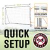 Backyard Soccer Goals | Metal Frame Football Goals Net - 6'x4' Durable All Weather view 3