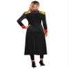 Hularka Women's Circus Ringleader Costume Long Tailcoat Renaissance Tassel Fringed Lion Tamer Costume Black Medium view 2