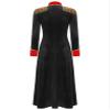 Hularka Women's Circus Ringleader Costume Long Tailcoat Renaissance Tassel Fringed Lion Tamer Costume Black Medium view 4