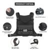 ROGJUK Sports Chest Bag for Men -Tactical Backpack Anti Theft Chest Pack Breathable Running Vest Pouch Water Resistant Reflective with Phone Holder for Workouts Cycling&Hiking view 4