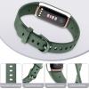 AK Sport Band Compatible with Fitbit Luxe Bands for Women Men, Soft Silicone Replacement Sport Straps Wristbands for Fitbit Luxe Fitness and Wellness Tracker (Large,Avocado Green) view 4