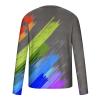 long sleeve tee shirts for men 2023 Mens Tshirts Graphic Print Causal Long Sleeve Tie Dye Pullover Shirts Workout Crewneck Sweatshirts Trendy Clothes mens tshirts cotton loose fit graphic Gray M view 4