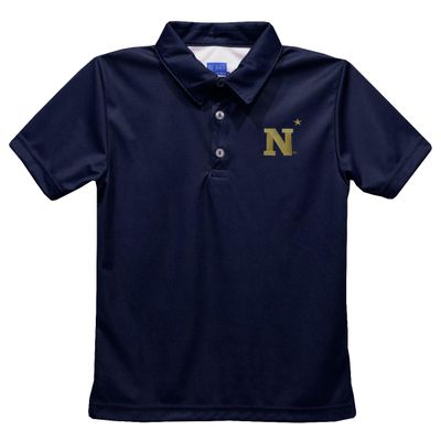 Vive La Fete Us Naval Academy Polo Shirts for Boys 100% Polyester - Embroidered Navy Short Sleeve Polo Boys Shirt