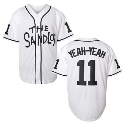 Bel Air Jersey Shirt Sleeve Benny 'The Jet' Rodriguez #30 The Sandlot Legends T Shirt 3D Print Fashion Baseball Jersey S-3XL(11 White,Medium)