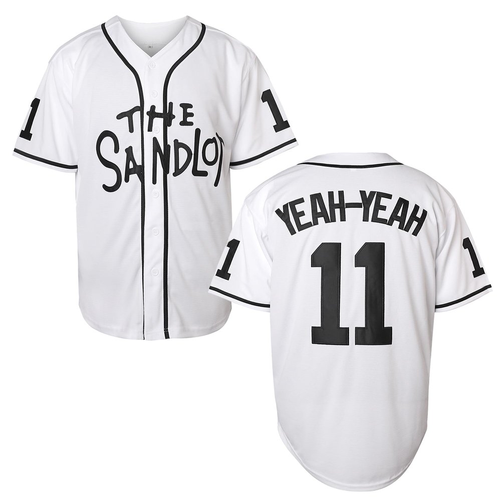 Bel Air Jersey Shirt Sleeve Benny 'The Jet' Rodriguez #30 The Sandlot Legends T Shirt 3D Print Fashion Baseball Jersey S-3XL(11 White,Medium)