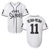 Bel Air Jersey Shirt Sleeve Benny 'The Jet' Rodriguez #30 The Sandlot Legends T Shirt 3D Print Fashion Baseball Jersey S-3XL(11 White,Medium) view 1