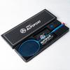 ALPSPORT BBQ 8U G4 Rainbow Frame Titanium Alloy Damping Ring Super Light Professional Full Carbon Fiber Badminton Racket with Gift Box, Racquet for Sports Including 1 Flannel Bag, 2 Grips (Blue) view 1