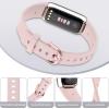 AK Sport Band Compatible with Fitbit Luxe Bands for Women Men, Soft Silicone Replacement Sport Straps Wristbands for Fitbit Luxe Fitness and Wellness Tracker (Large,Light Pink) view 4