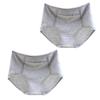 2 Pack Ladies Underwear with Pocket Panties Seamless Underpants Travel Boxer Brief (Color : Gray, Size : Large)