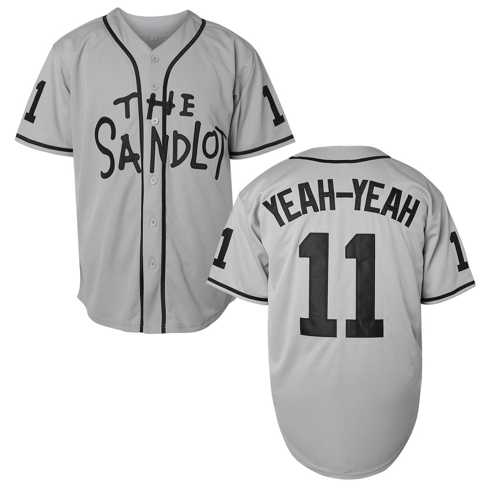 Bel Air Jersey Shirt Sleeve Benny 'The Jet' Rodriguez #30 The Sandlot Legends T Shirt 3D Print Fashion Baseball Jersey S-3XL(11 Grey,2X-Large)
