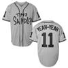 Bel Air Jersey Shirt Sleeve Benny 'The Jet' Rodriguez #30 The Sandlot Legends T Shirt 3D Print Fashion Baseball Jersey S-3XL(11 Grey,2X-Large) view 1