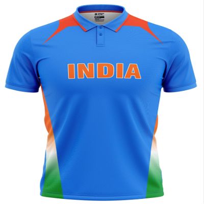 India ICC ODI T20 World Cup Cricket Fan Jersey - Perfect for Fans of All Ages - Personalize with Your Name - Advanced 100% Dryfit Polyester (India ICC WC 2011 with Name - 3X-Large - 48)