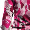 long sleeve tee shirts for men 2023 Mens Shirts Long Sleeve Casual Stylish Camouflage Print Workout Crewneck Sweatshirts Loose Fit Camo Pullover Tees muscle shirts for men 3xl Pink M view 3