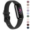 AK Sport Band Compatible with Fitbit Luxe Bands for Women Men, Soft Silicone Replacement Sport Straps Wristbands for Fitbit Luxe Fitness and Wellness Tracker (Small,Black) view 1