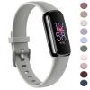 AK Sport Band Compatible with Fitbit Luxe Bands for Women Men, Soft Silicone Replacement Sport Straps Wristbands for Fitbit Luxe Fitness and Wellness Tracker (Small,Gray) view 1