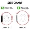 AK Sport Band Compatible with Fitbit Luxe Bands for Women Men, Soft Silicone Replacement Sport Straps Wristbands for Fitbit Luxe Fitness and Wellness Tracker (Small,Rose Gold) view 2
