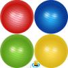 Leyndo 4 Pcs 33 Inch Yoga Exercise Ball Pilates Pregnancy Birthing Fitness Ball with Quick Pump Anti Burst for Improved Posture, Balance, Yoga, Pilates, Training, 4 Colors view 1