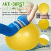 Leyndo 4 Pcs 33 Inch Yoga Exercise Ball Pilates Pregnancy Birthing Fitness Ball with Quick Pump Anti Burst for Improved Posture, Balance, Yoga, Pilates, Training, 4 Colors view 2