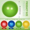 Leyndo 4 Pcs 33 Inch Yoga Exercise Ball Pilates Pregnancy Birthing Fitness Ball with Quick Pump Anti Burst for Improved Posture, Balance, Yoga, Pilates, Training, 4 Colors view 3
