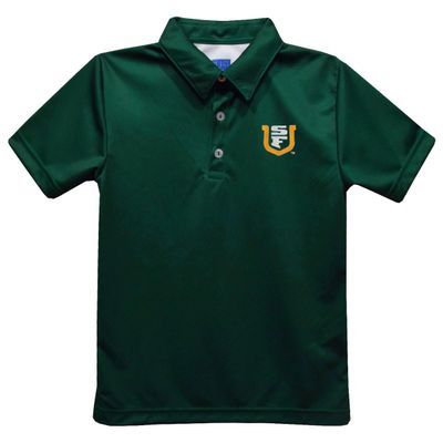 Vive La Fete University of San Francisco Polo Shirts for Boys 100% Polyester - Embroidered Green Short Sleeve Polo Boys Shirt