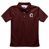 Vive La Fete University of Arkansas at Little Rock Polo Shirts for Boys 100% Polyester - Embroidered Maroon Short Sleeve Polo Boys Shirt view 1