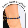 Amazing Gemstone Sodalite Anklet Ankle Bracelets for Women - Waterproof Beaded Healing Crystal Anklets, Plus Size Chakra Gemstone Bead Anklet (Stretchy Adjustable - Hand Knotted) view 4