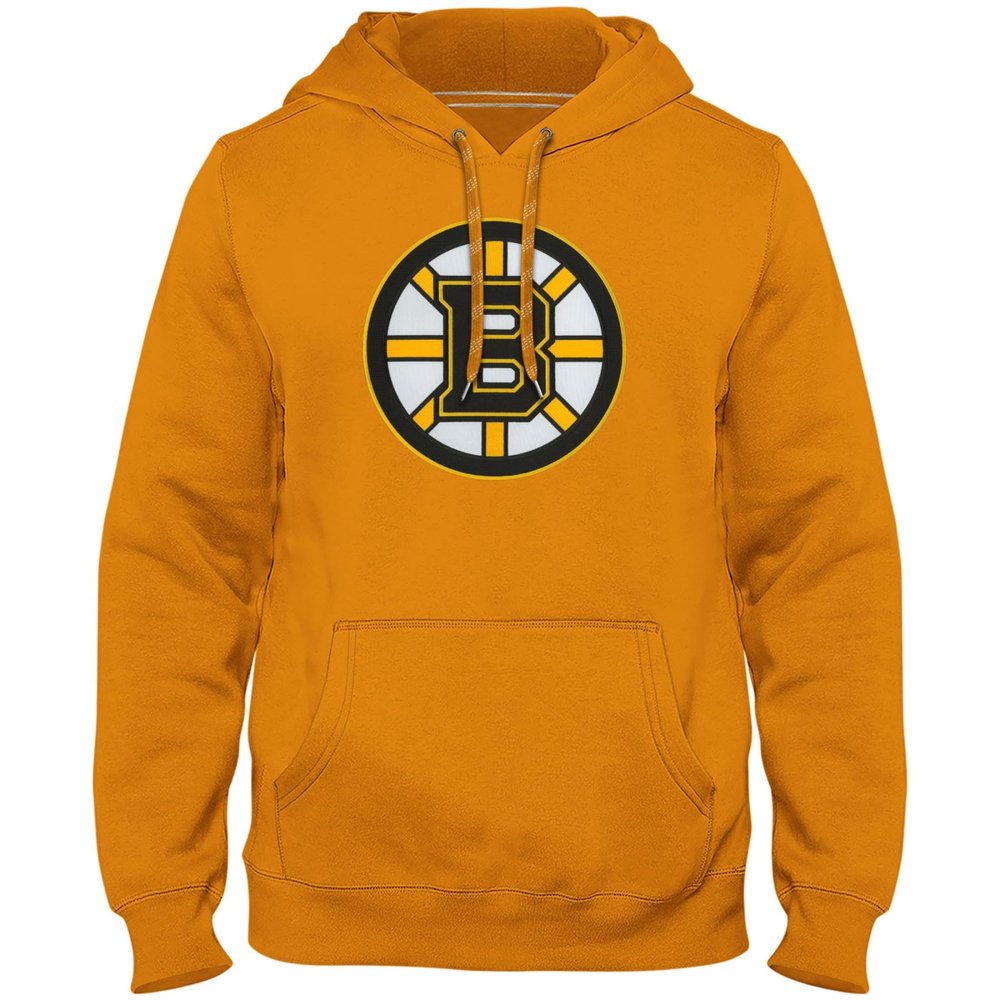 Bulletin Boston Bruins NHL Express Twill Logo Hoodie - Gold - XX-Large