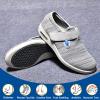 bumuam Extra Wide Walking Edema Sneakers,Extra Wide Widths Walking Edema Sneakers Adjustable Strap Easy On/Off with 3 Pairs Insoles Replacement Stylish Diabetic Shoes Men 5.5/Women 6.5 view 4