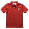 University of South Dakota Polo Shirts for Boys 100% Polyester - Embroidered Red Short Sleeve Polo Boys Shirt view 1